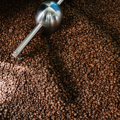 Coffee grinder with coffee beans