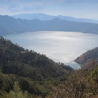 The sloped hills of Laguna de Ayarza in Guatemala are a prime spot for speciality coffee growing.