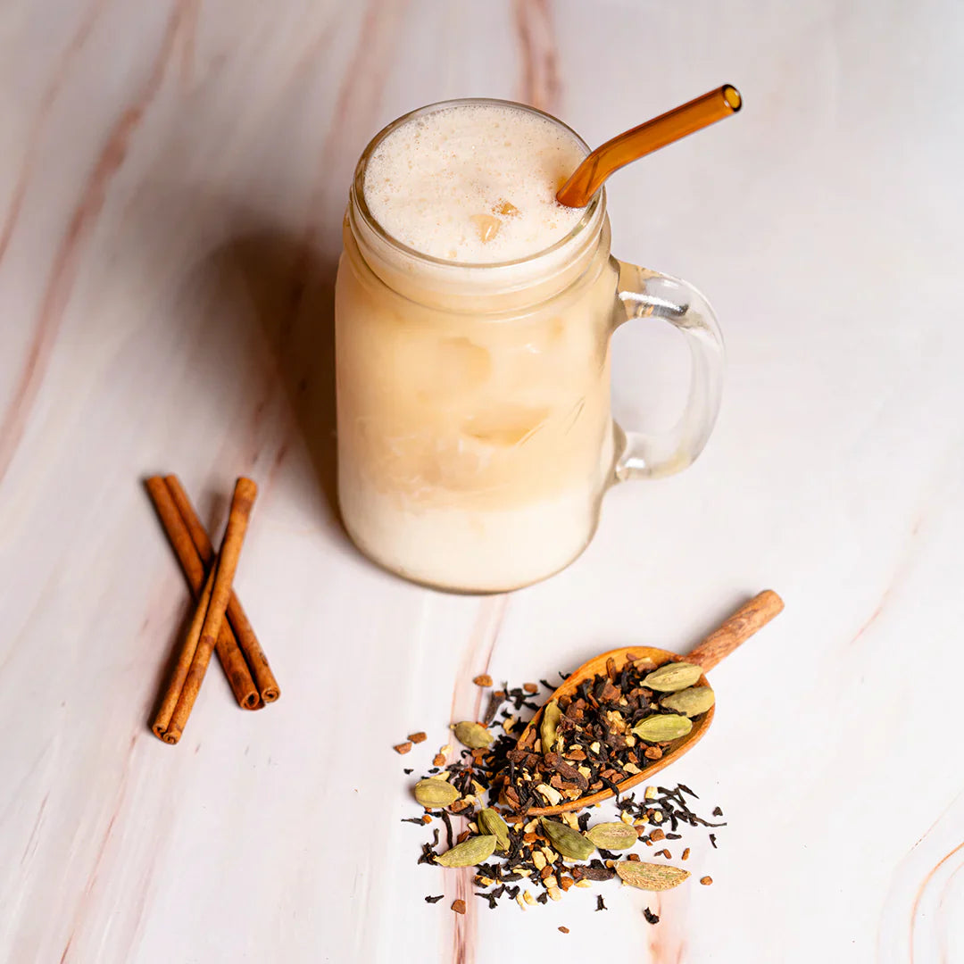 Iced spiced chai latte - Surprisingly refreshing.