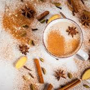 A cup of spiced chai latte